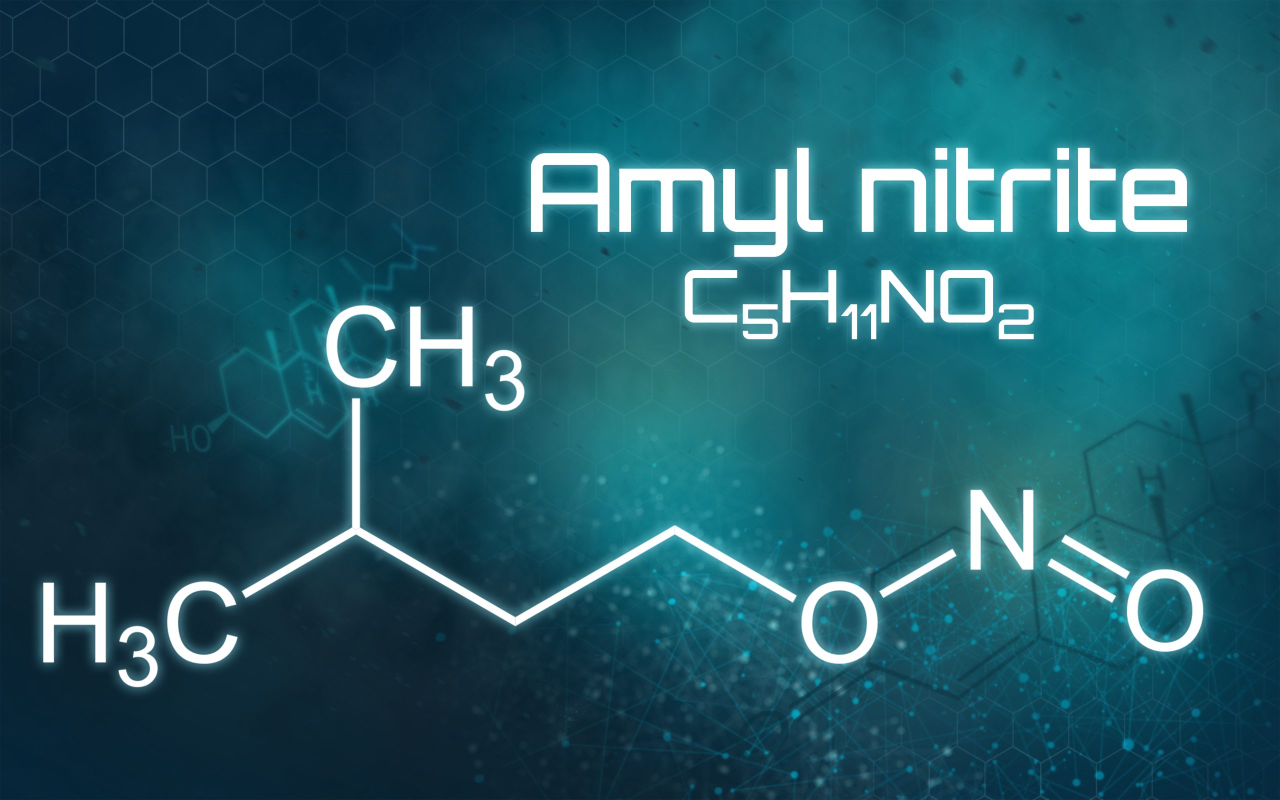 Chemical,Formula,Of,Amly,Nitrite,On,A,Futuristic,Background