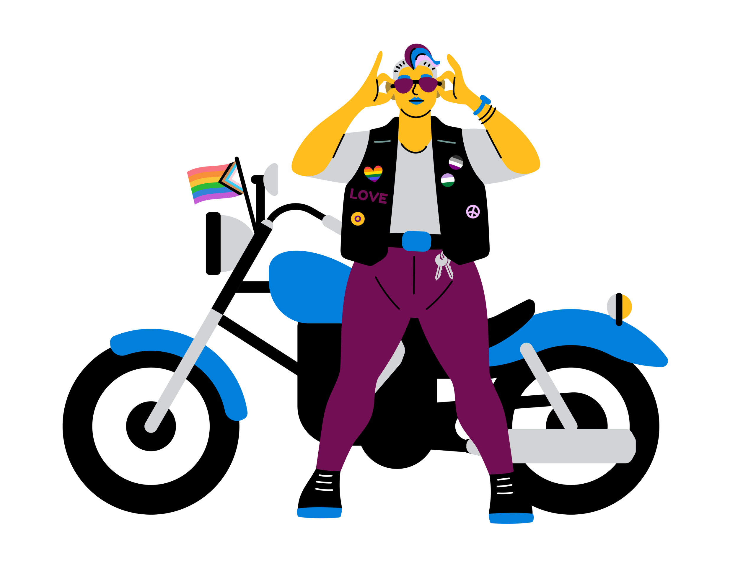 Biker w Space